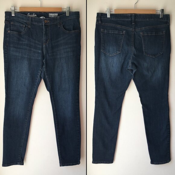 [Insider] Dark Wash Curvy Skinny Fit Jeans | 31P | Good - Picture 1 of 14